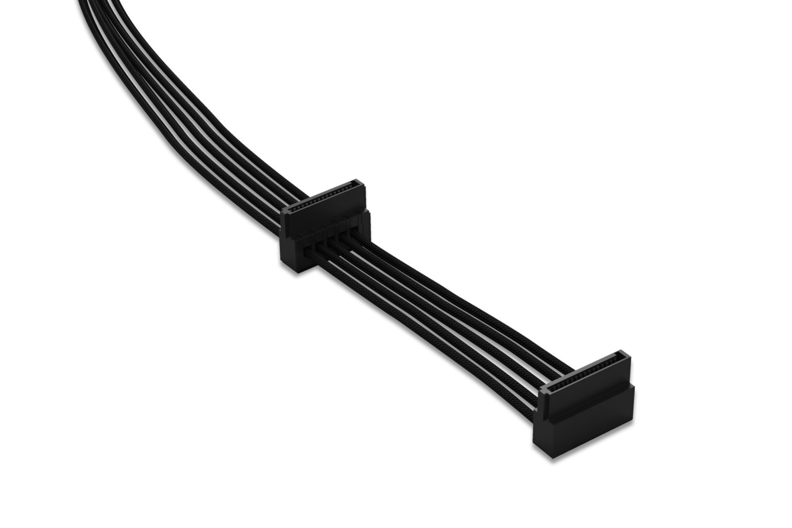 be quiet CS-3420 SATA Power Cable 0.4m 2x SATA 15-Pin BC021 Black