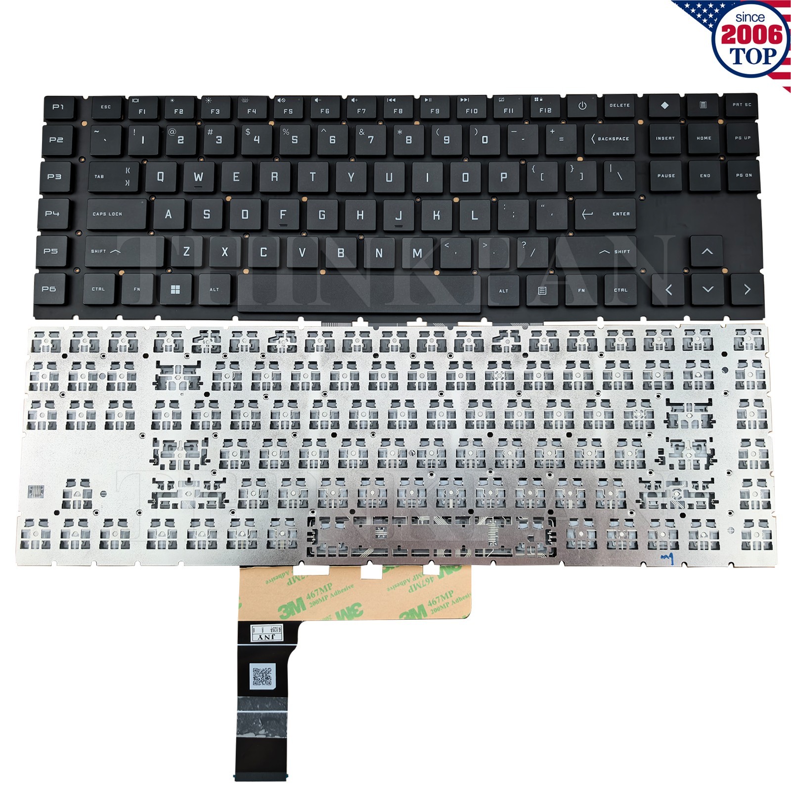 New US Non-Backlit keyboard for HP Omen 17-CK0372NR 17-CK1020NR 17-CK1021NR