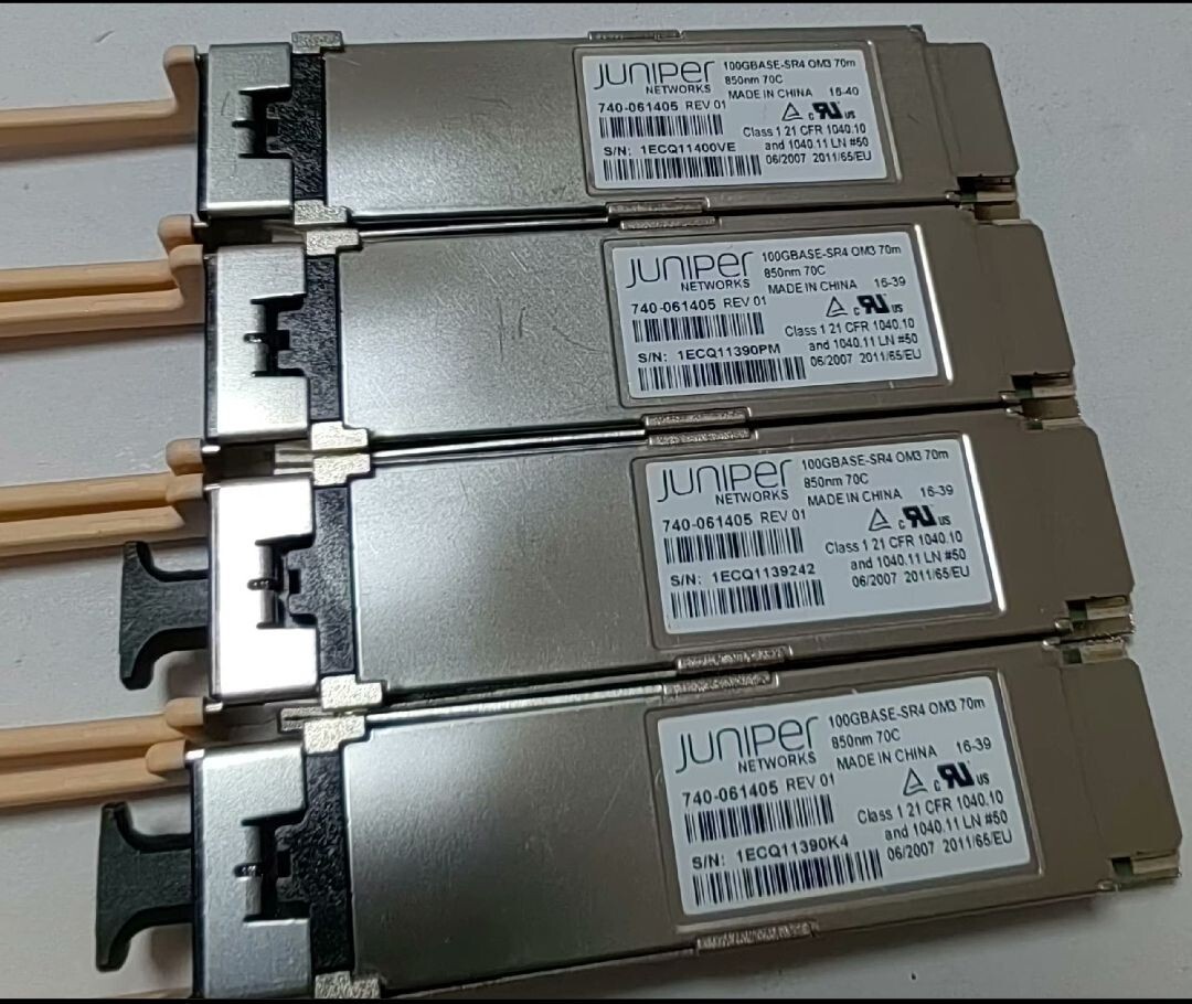 1pcs JUNIPER JNP-QSFP-100G-SR4 100GBASE-SR4 100G QSFP28 850NM Transceiver