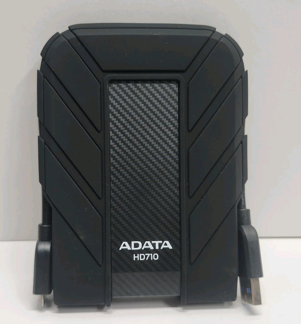 ADATA HD710 1TB Rugged External Hard Drive USB 3.0 Black - Open Box Never Used