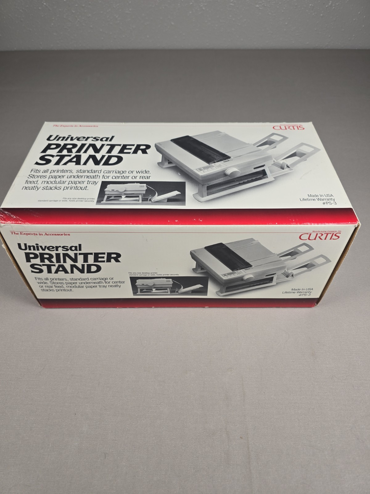 Vintage Curtis Universal Printer Stand PS-3 Boxed Retro Computer Apple Mac IBM"
