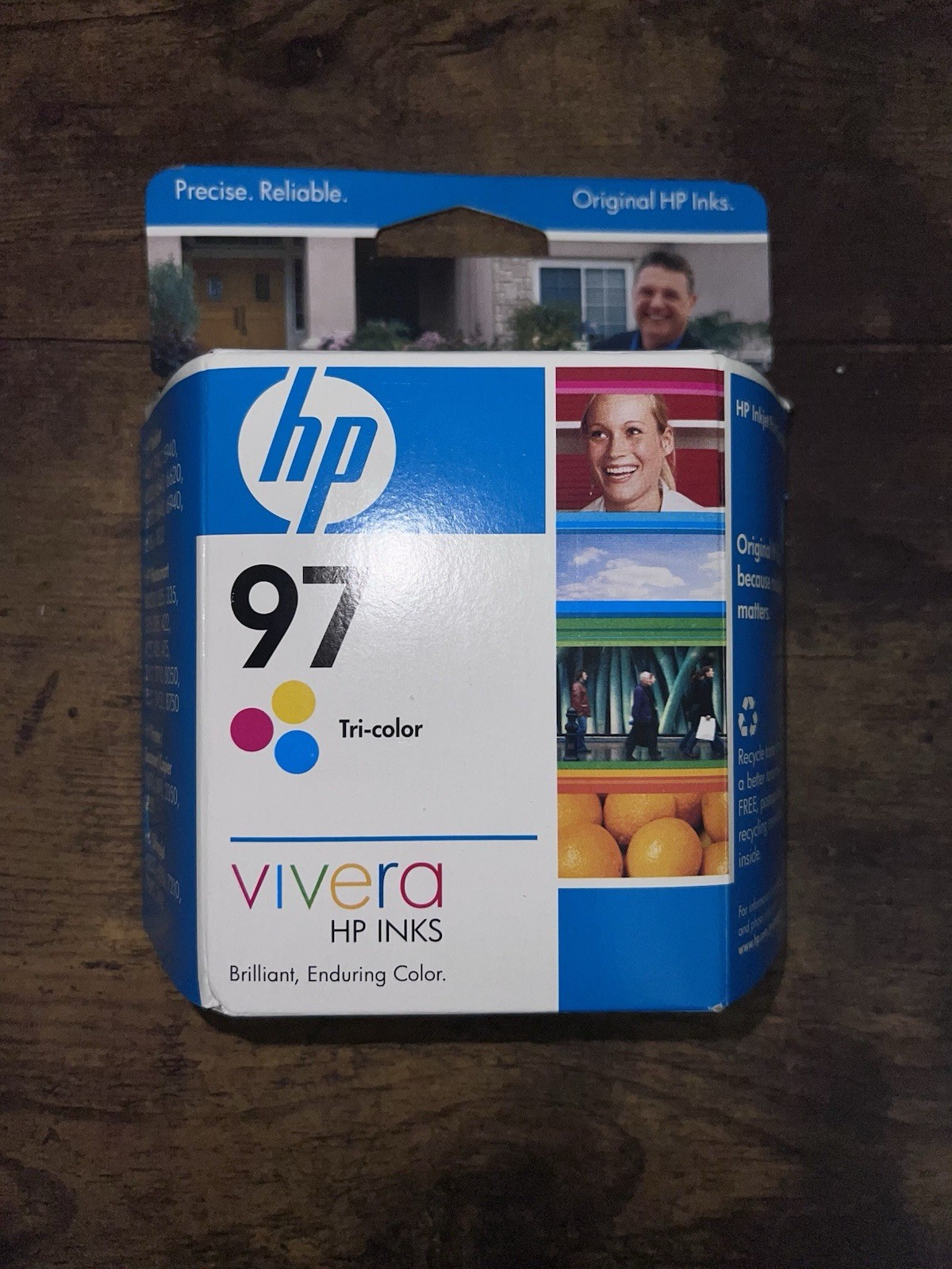 HP 97 C9363WN#140 Ink Cartridge - Tri-Color Inkjet Printer Sealed In Box Expired