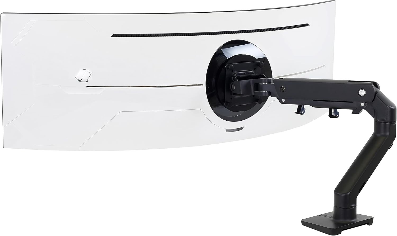 Ergotron 45-647-224 HX Desk Monitor Arm for Displays with HD Pivot Matte Black