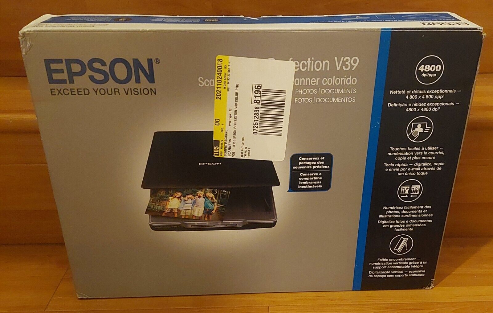 ELECTRONICS Epson Perfection V39  Scanner New Open Box (TESTED WORKS)  READ 