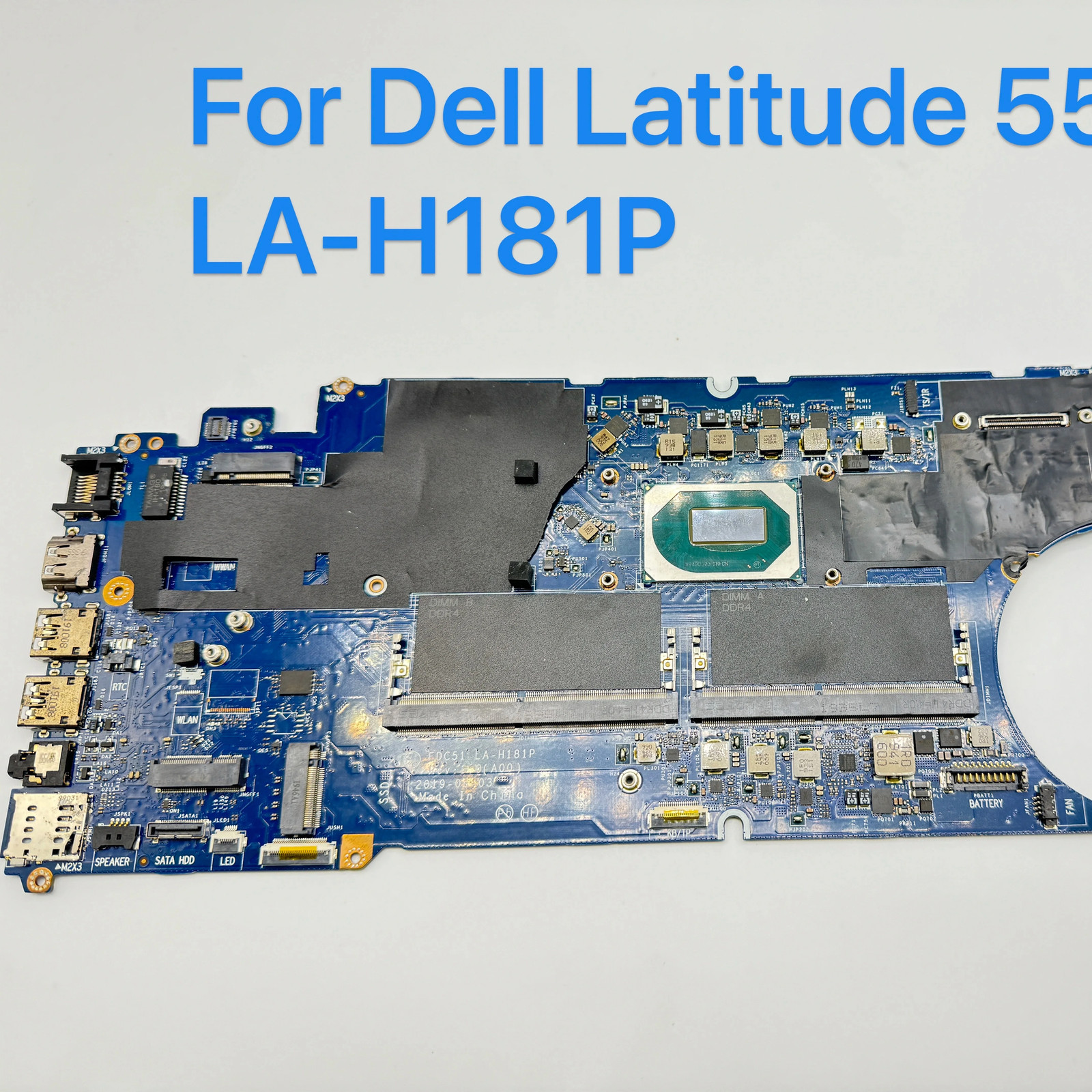 LA-H181P For Dell Latitude 5501 Motherboard I5-9400H I7-9850H CPU Tested 100% OK