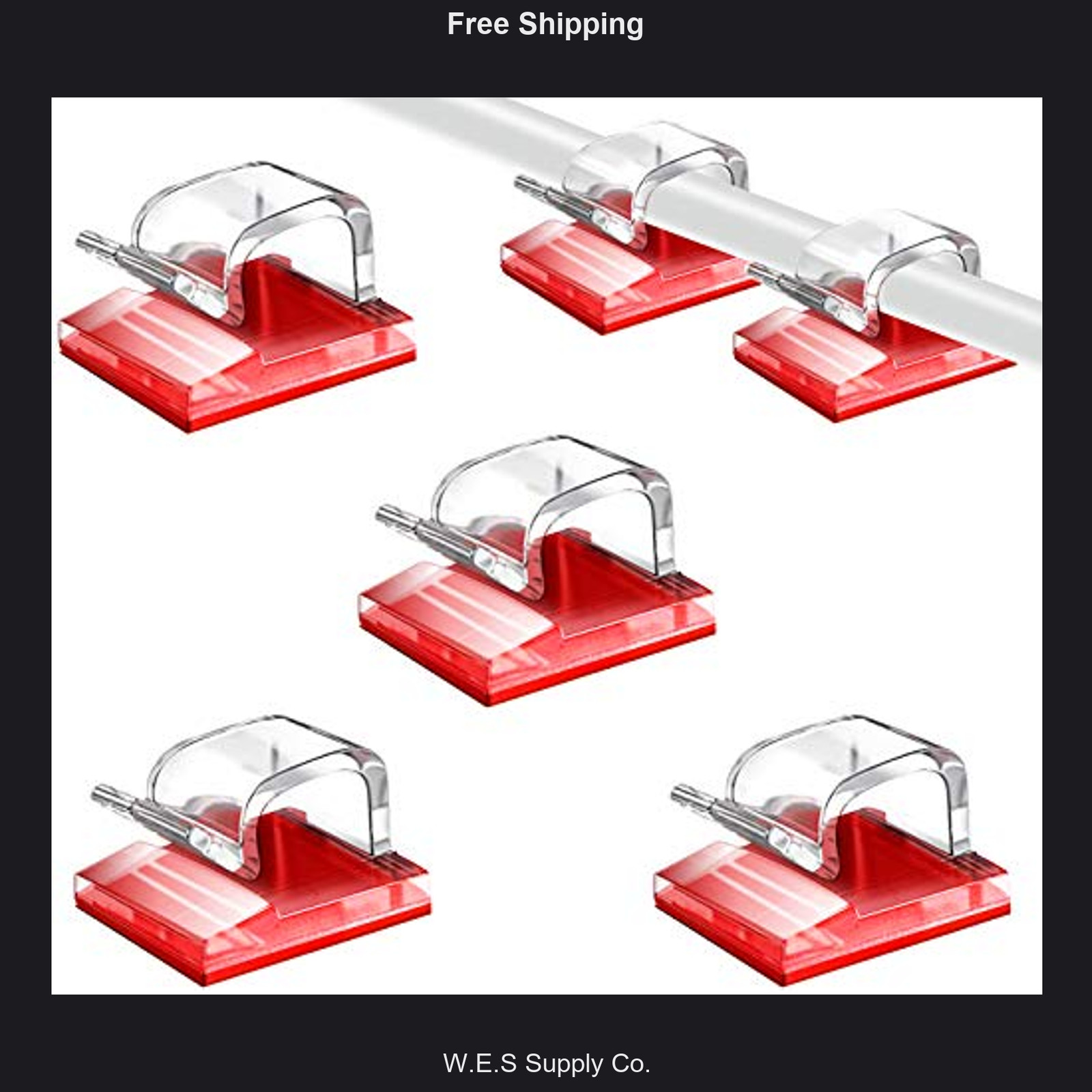 self adhesive cable clips 50 pcs wire organizers for home office and electronics