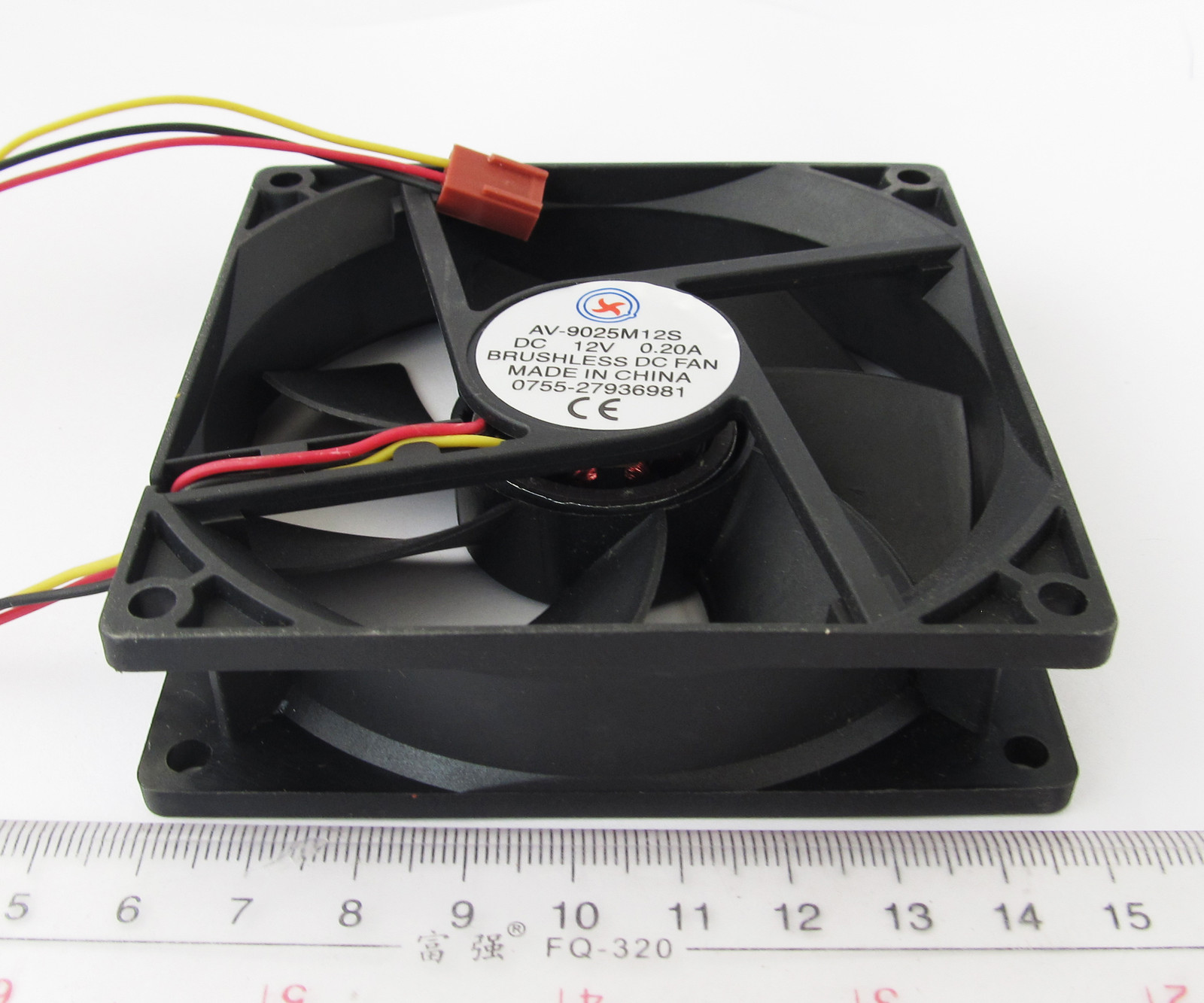 5pcs Brushless DC Cooling Fan 12V 0.2A 92mmx92mmx25mm 90mm 9025 7 blades 3pin