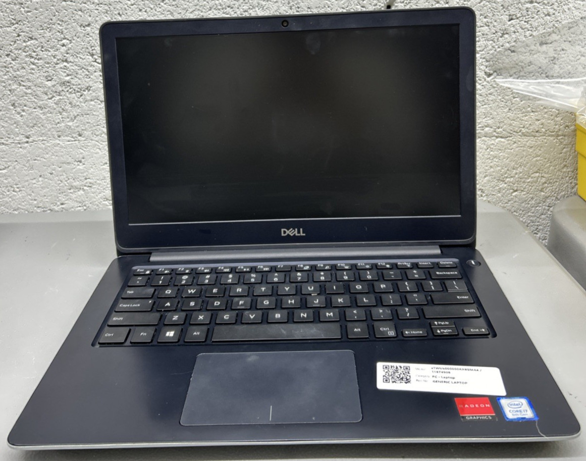 Dell Vostro 5370 13.3" Laptop I7-8550U. NOSSD/RAM . AS IS