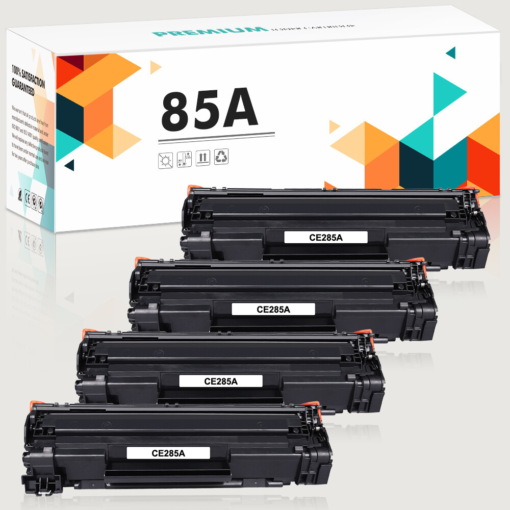 4PK CE285A 85A Black Toner Cartridge for HP LaserJet M1137 P1102 P1109w Printer