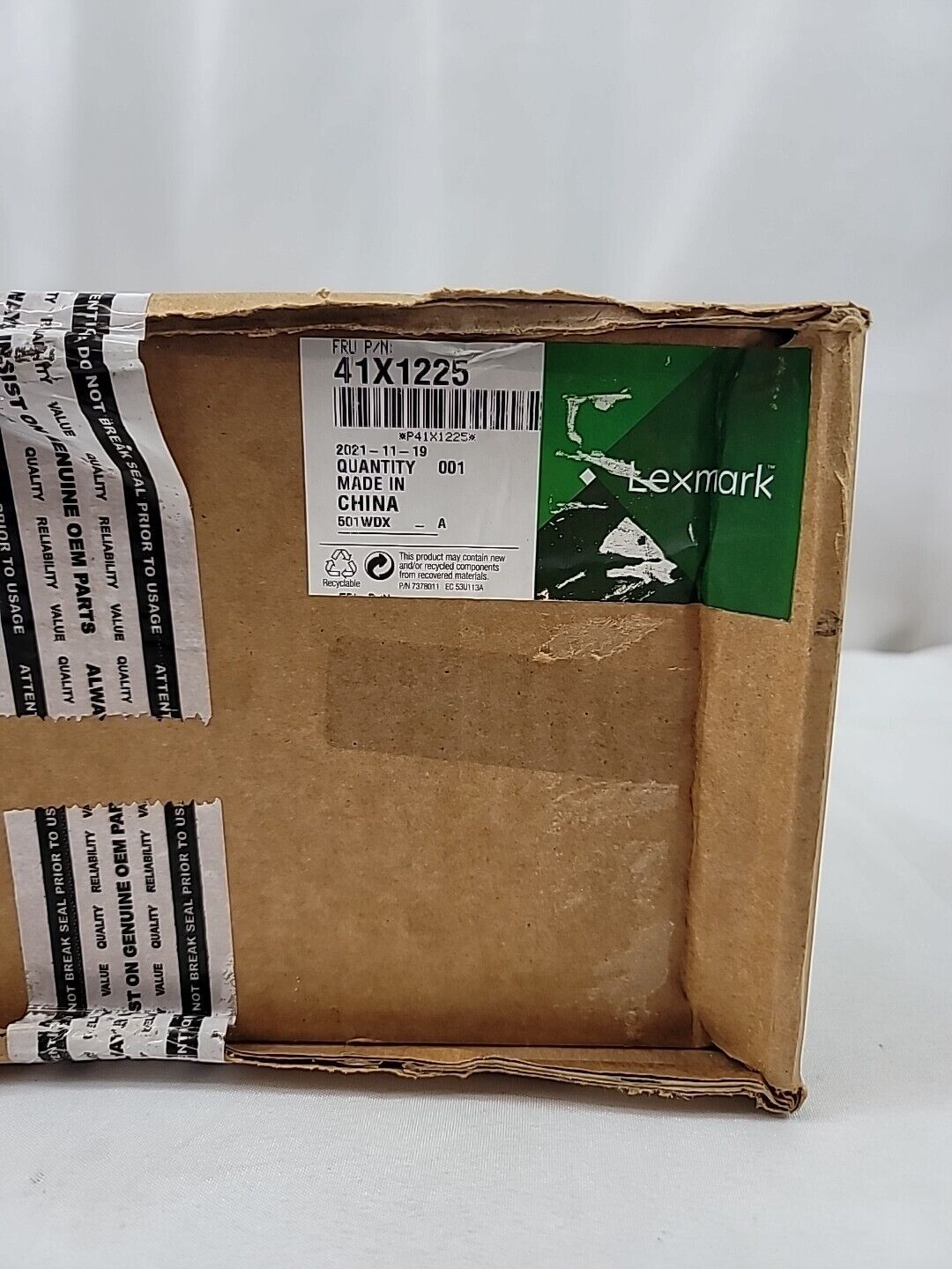 OEM Lexmark 41X1225 Printer Maintenance Kit - Black For XM3250 Sealed Box