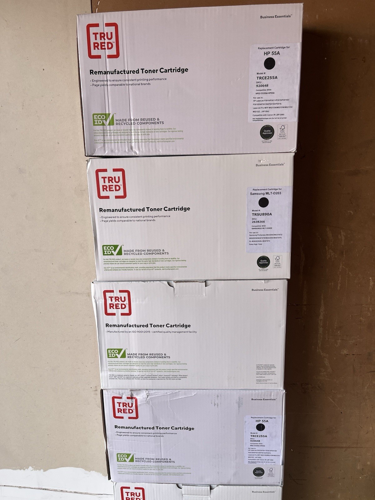 HP 55A Tru Red Replacement Toner Cartridge Model TRCE255A BLACK