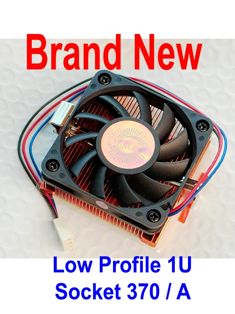 EverCool Socket-370 Socket-A 1U Low Profile Copper CPU Cooler