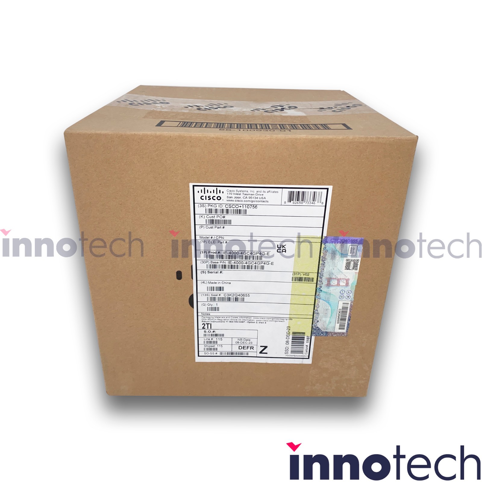 Cisco Industrial IE-4000-4GC4GP4G-E Ethernet 4000 Series Switch New Sealed