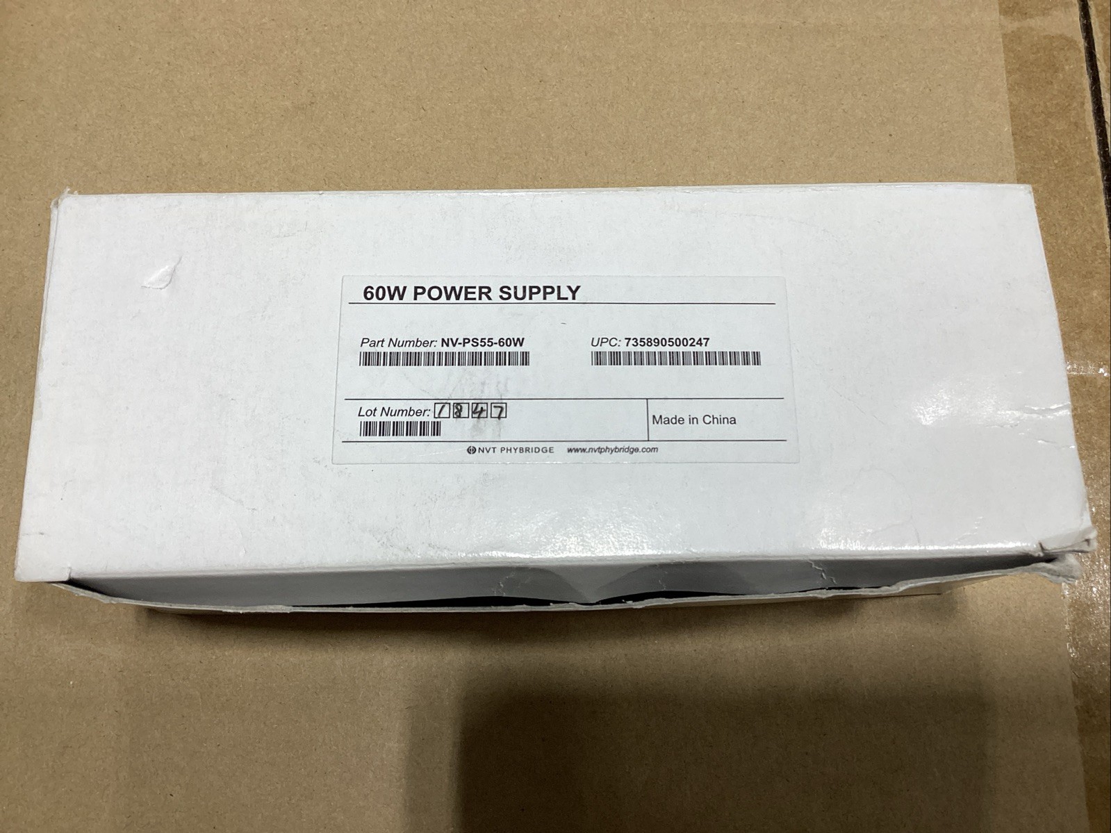NVT Phybridge NV-PS55-60W Power Supply 60W 55VDC Maximum Output