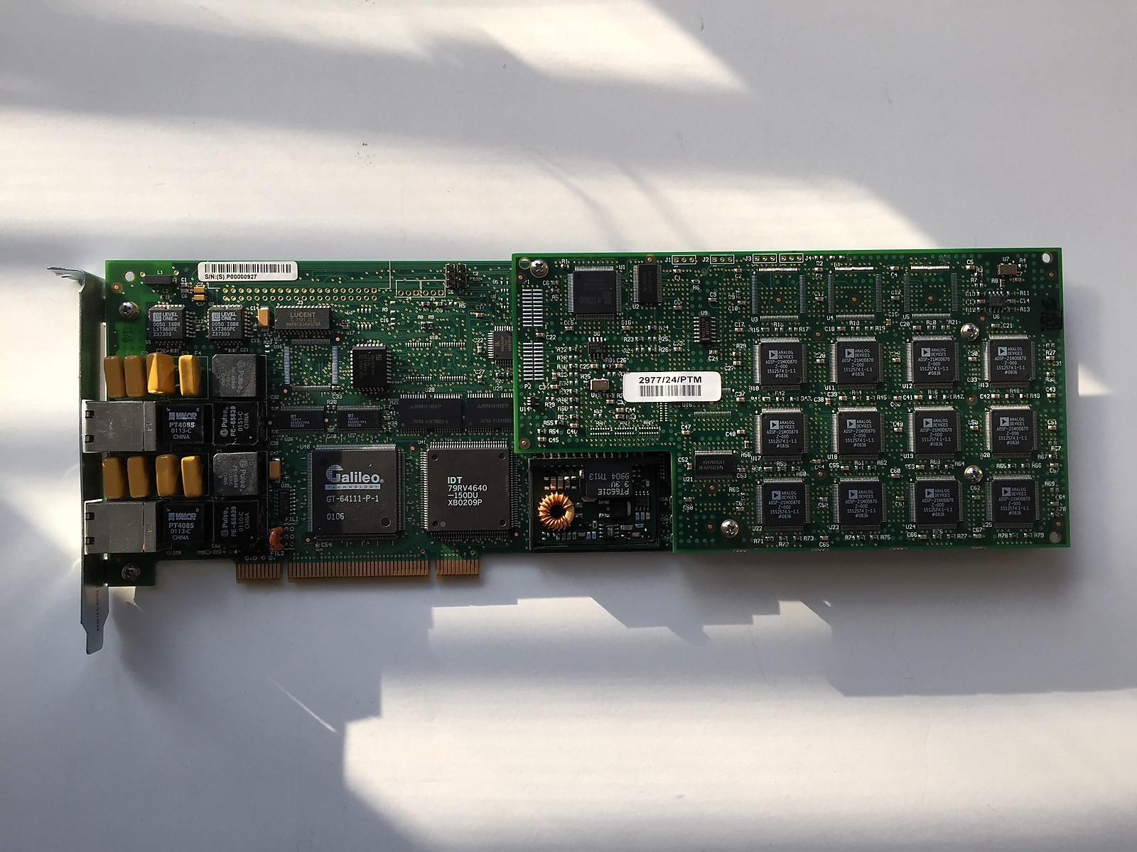 Patton 2977/48/PT2 - Refurbished - 48 Port PCI RAS Card Dual T1 WAN