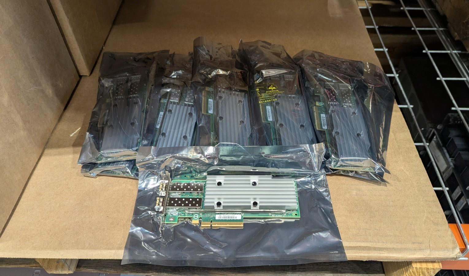 Lot of 10 QLogic QTE8652-CU-PUR 2 Port 10/25GbE  SFP+ PCIe Network Cards w SFPs