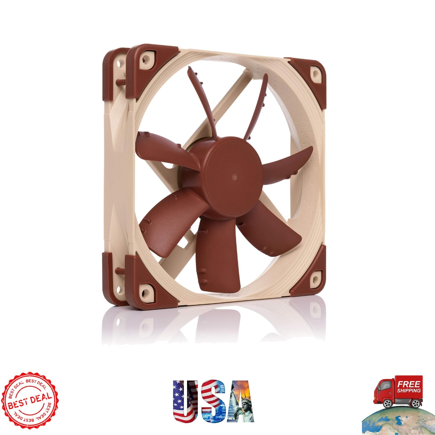 NF-S12A ULN Fan, 3-Pin, 8.6 dB - Superior Quiet Performance