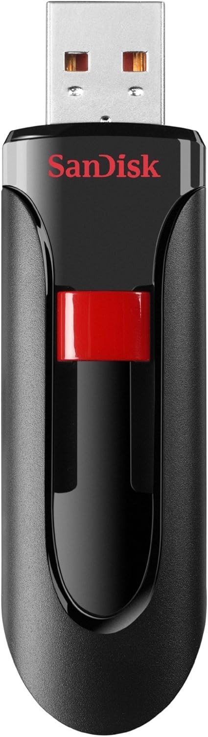 SANDISK 128GB Cruzer Glide USB 2.0 Flash Drive SDCZ60-128G-B35 Photos Videos