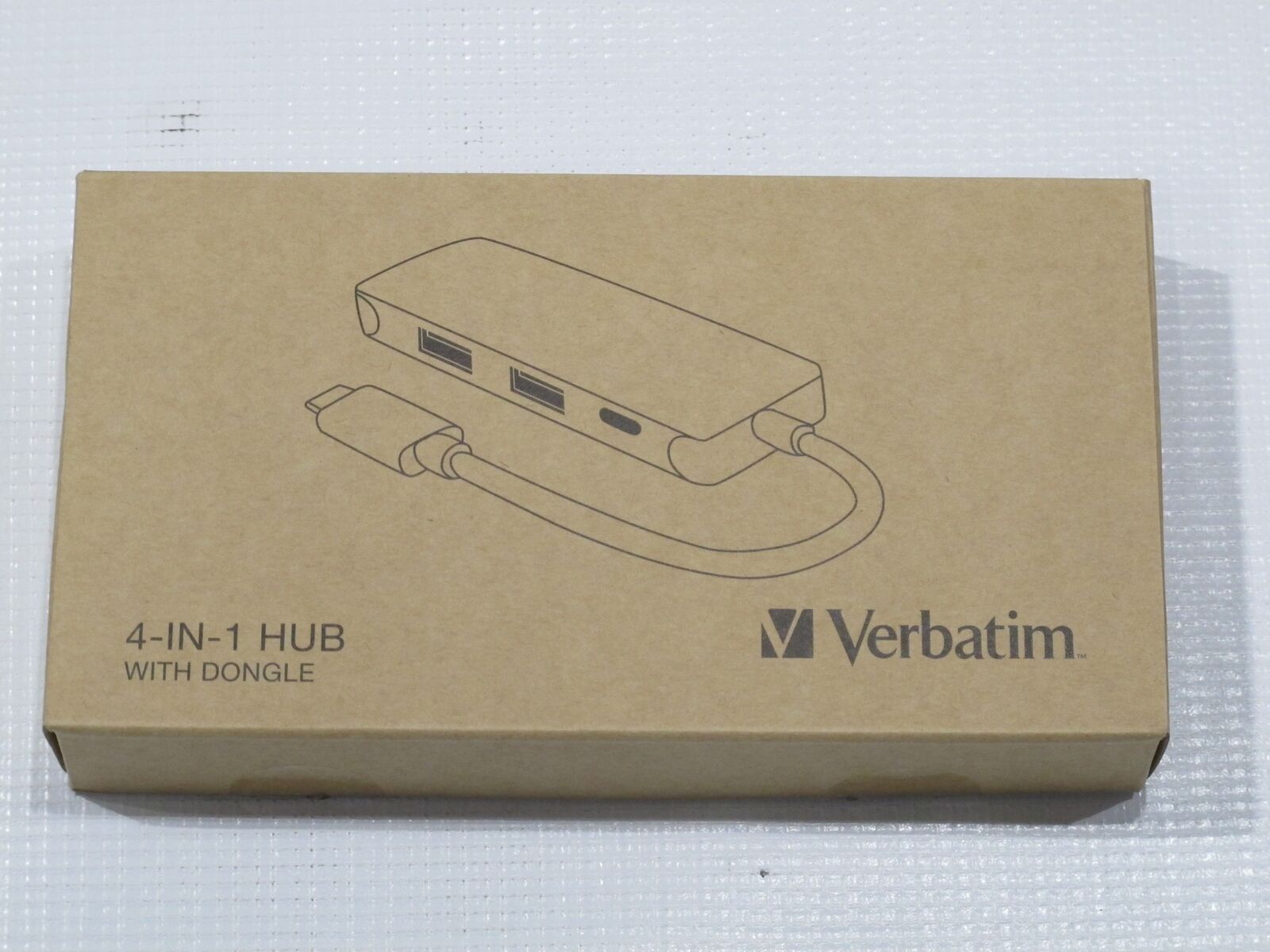 Verbatim 4-in-1 USB C Hub Adapter Docking Station w/ 4K HDMI, USB 3.0/2.0/C 60W 