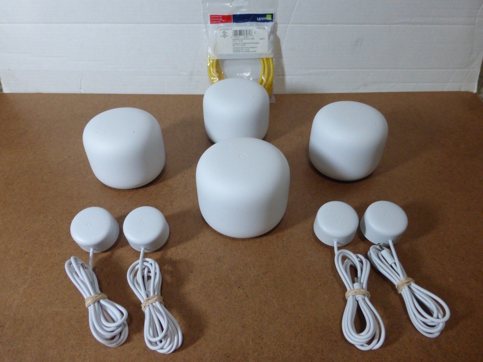 (4-Pack) Google Nest Wifi Dual Band AC2200 Mesh Router (H2D) & (3) Points (H2E)