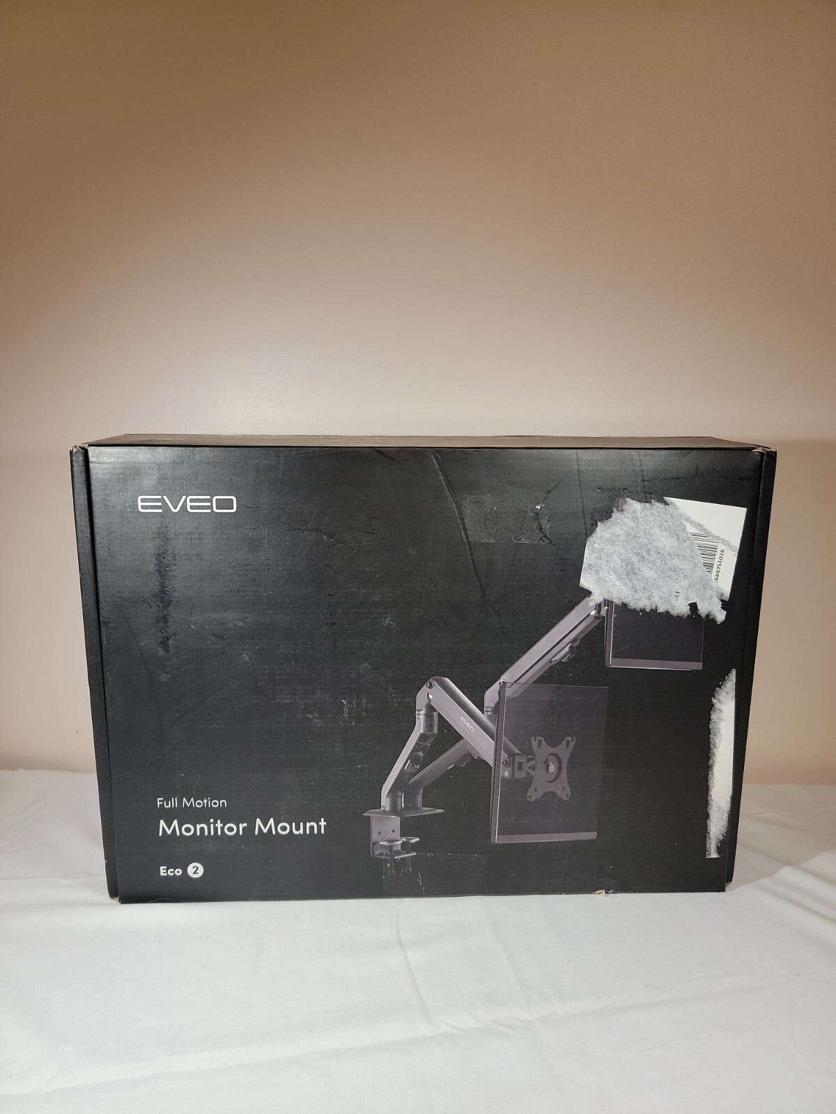EVEO Eco 2 Black Full Motion Counterbalance Adjustable Monitor Mount