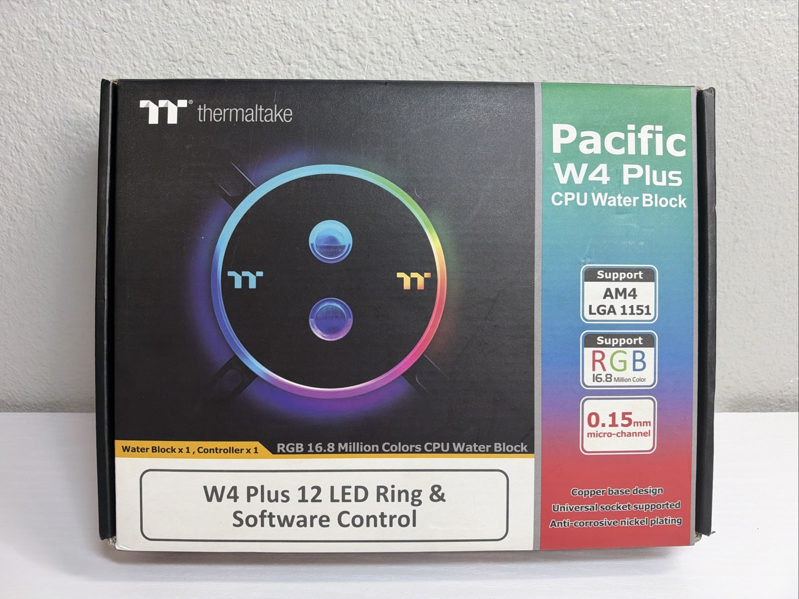 Thermaltake CL-W181-CU00SW-A Pacific W4 Plus CPU Water Block - Open Box Unused