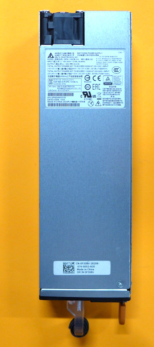 Genuine Dell PowerConnect N3048P 1100W Power Supply F308V