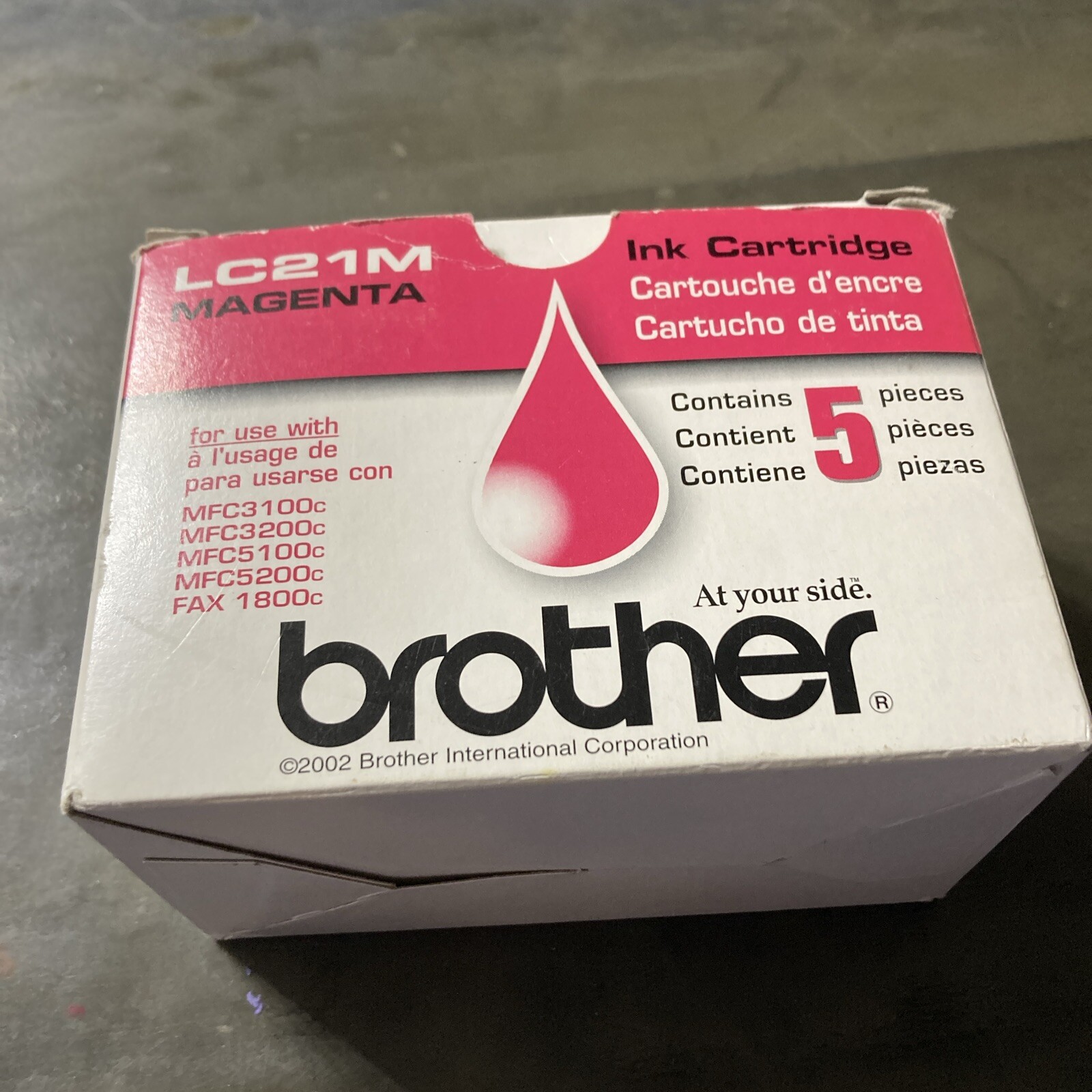 (5) Brother LC21M Magenta Ink Cartridge Genuine OEM - Sealed -