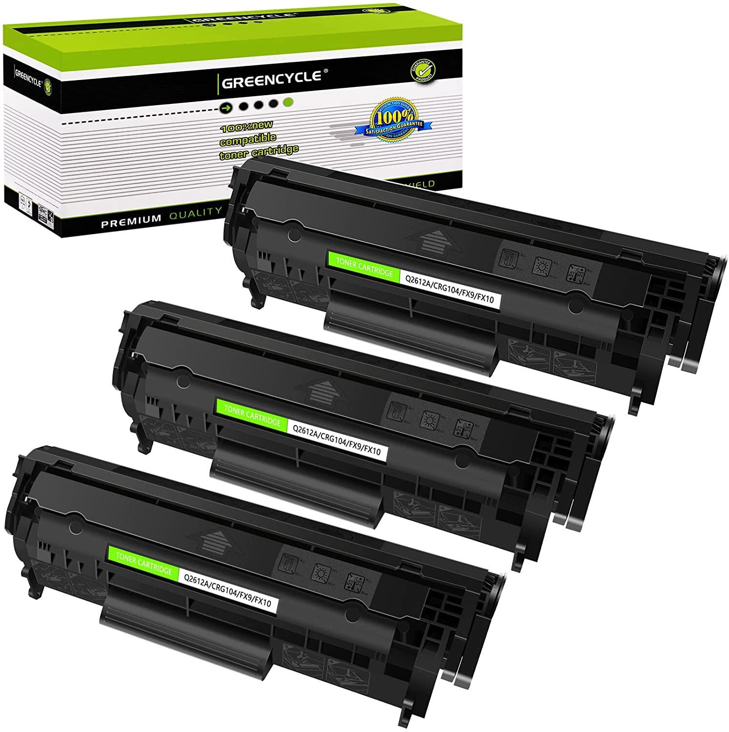 3 PK FX9 FX10 C104 Toner Cartridge For Canon 104 imageCLASS MF4150 MF4350d D420
