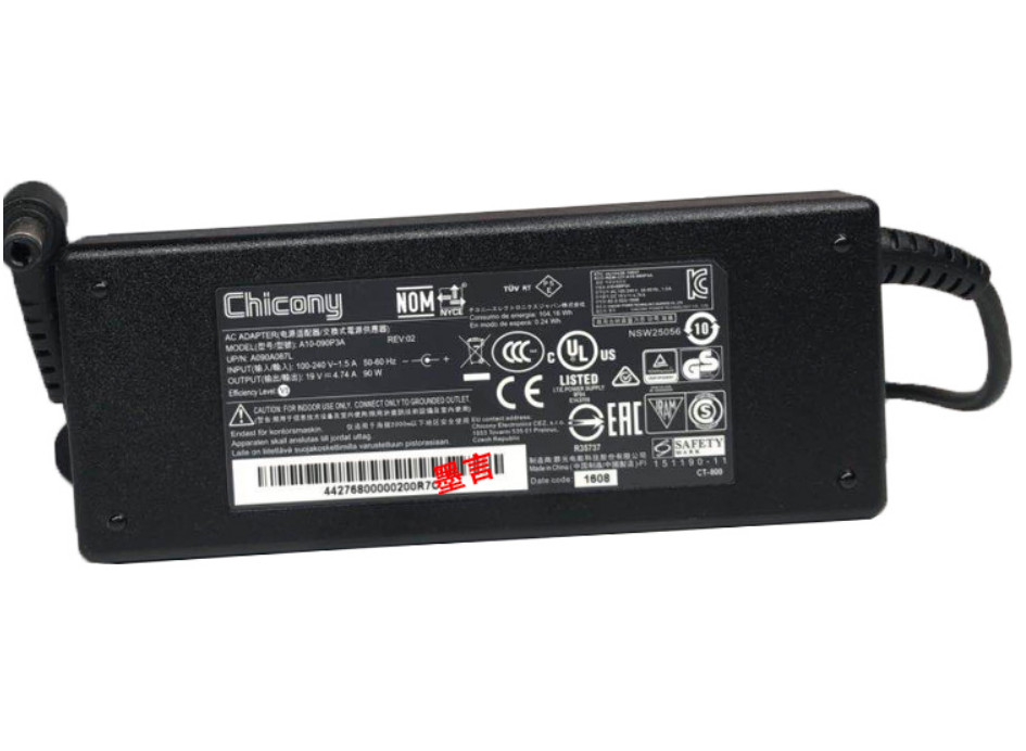 Getac B300-X/B300X 90W AC Adapter Genuine OEM Chicony Charger 19V 4.74A