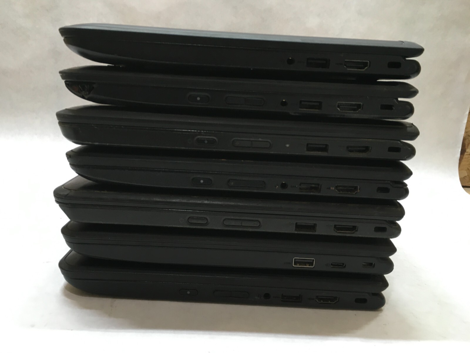 Lot of 7 Lenovo ThinkPad Yoga 11e Chromebooks Various Models/Issues For Parts-FT