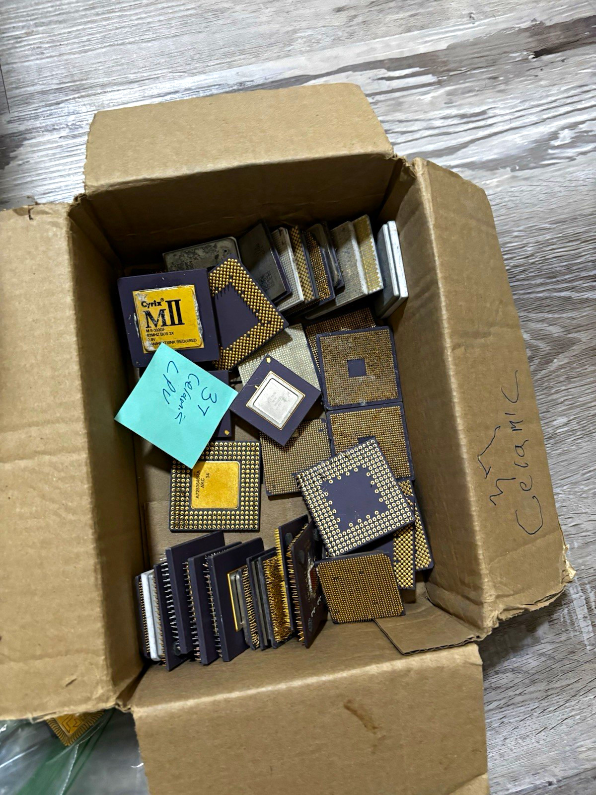Gold Recovery Scrap Lot: 3kg+ IC Chips, 315+ Mixed CPUs & More E-Waste 