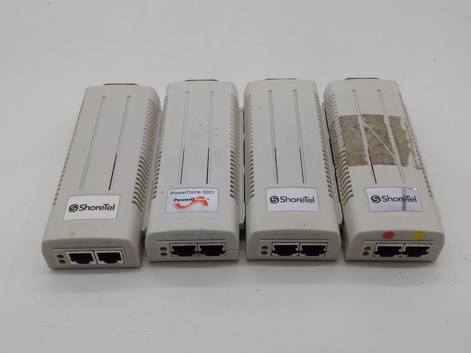 Lot Of 4 PowerDsine Model Number 3001 PoE Power Injector