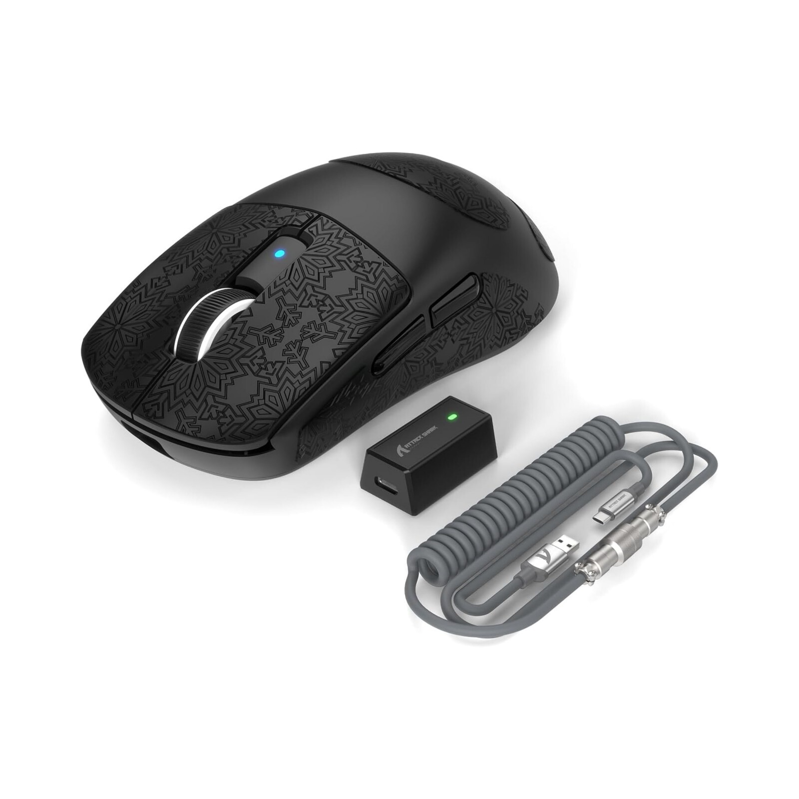 ATTACK SHARK R6PRO LIGHTSPEED Wireless Gaming Mouse With C01PRO Coiled Cable