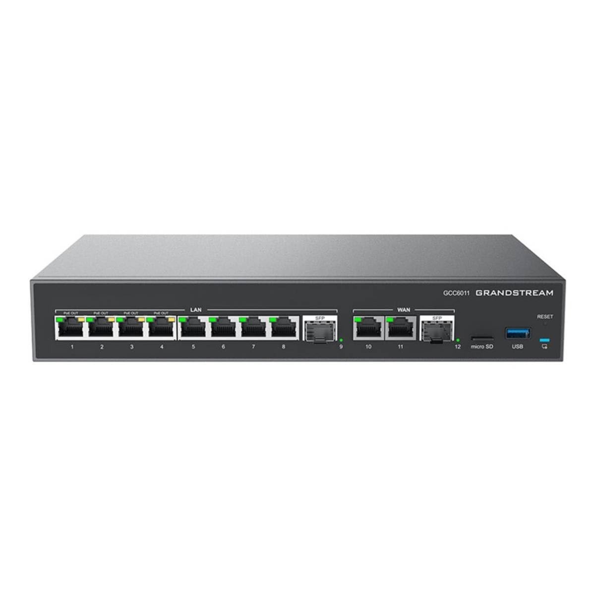 Grandstream Built-in IPPBX (10 Users, 4 Concurrent Calls) + black