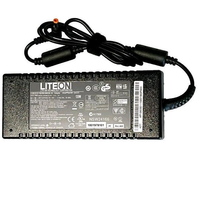 Genuine Lite-On AC Adaptor 135W 19V  7.1A  PA-1131-07  AP.13503.011  2.5mm/5.5mm