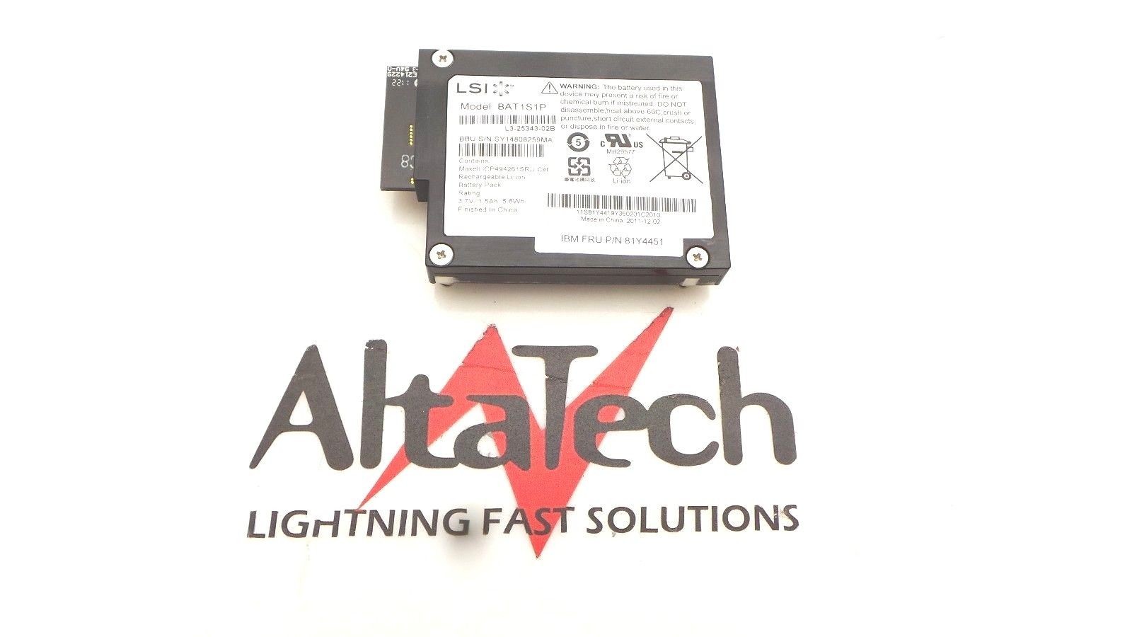 IBM 81Y4451 LSI ServeRAID SAS / SATA M5000 Battery - Fully Tested - fast Ship