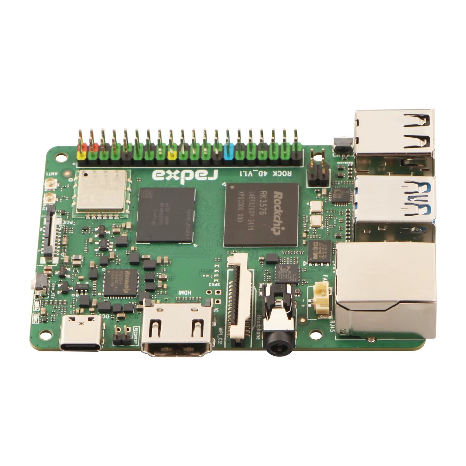Radxa ROCK 4D RK3576 8-Core SBC 6TOPS NPU AI Edge Computing Board