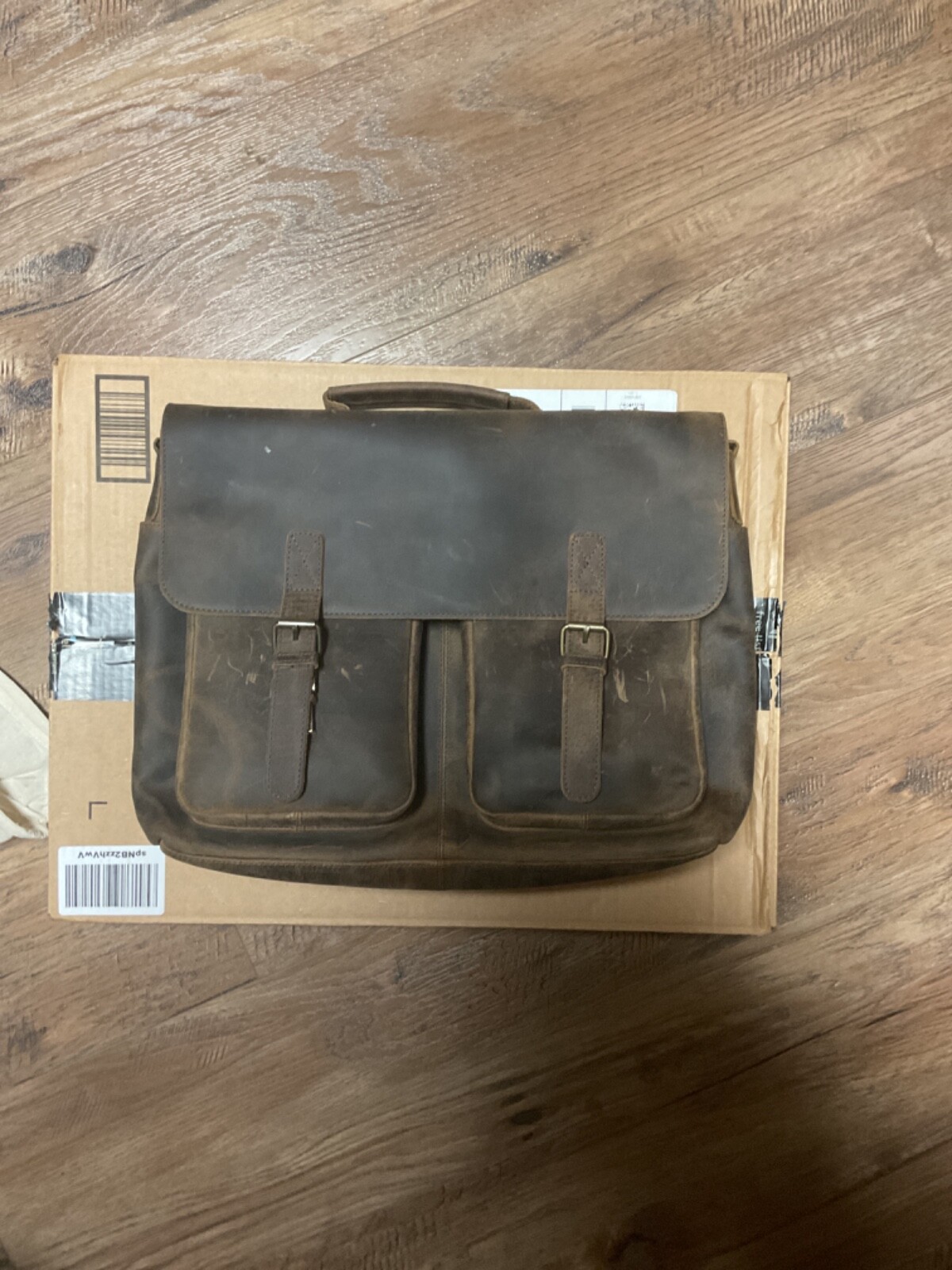 komalc 16 inch leather briefcase laptop for men and women