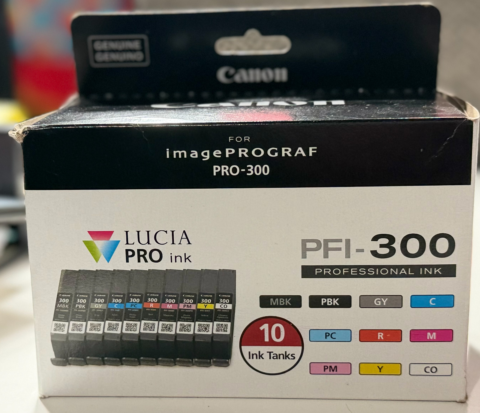 GENUINE Canon LUCIA PRO PFI-300 Ink Cartridge FULL SET for ImagePROGRAF PRO-300