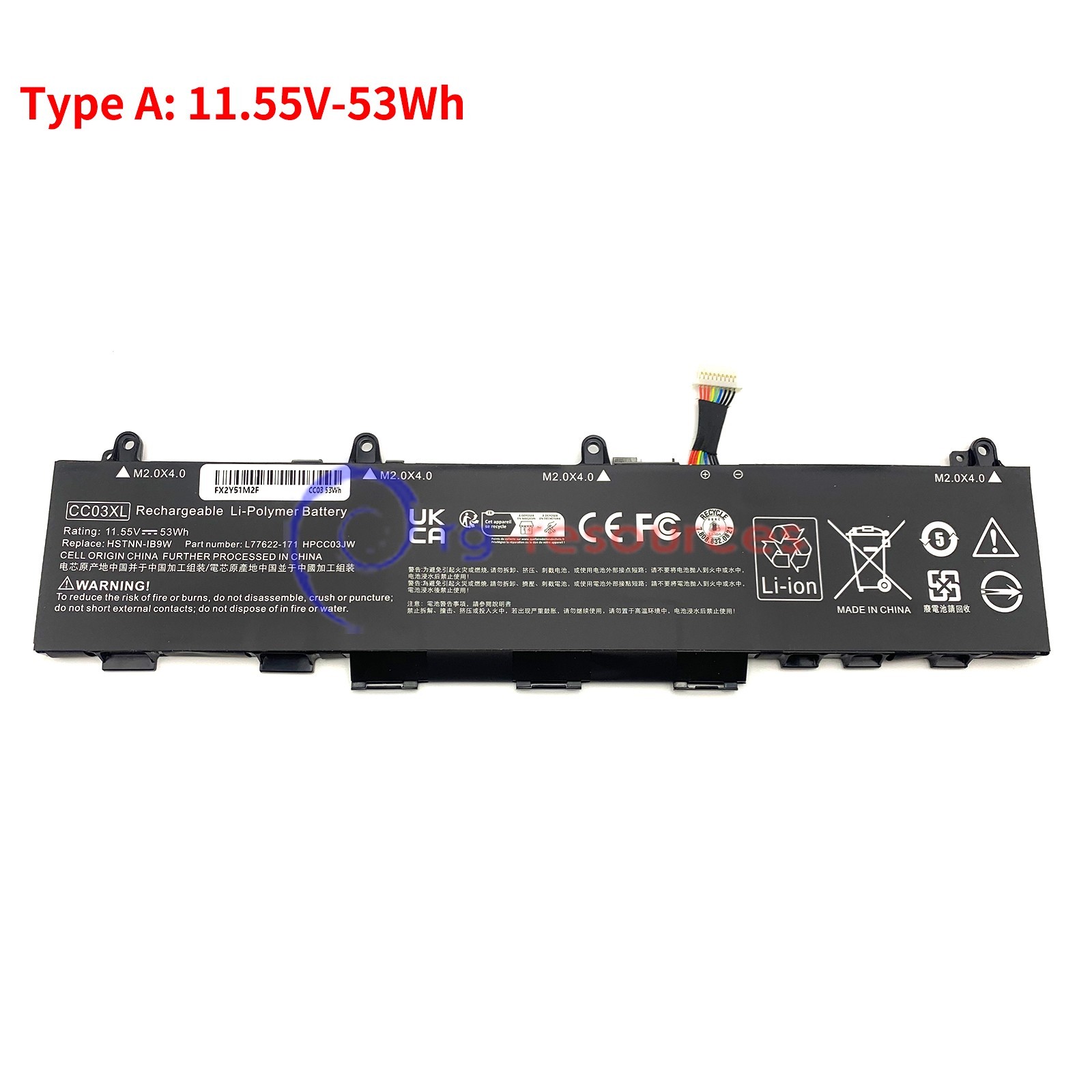 53Wh/56Wh CC03XL Battery for HP ZBook Firefly 15 G7 G8 EliteBook 850 855 G7 G8