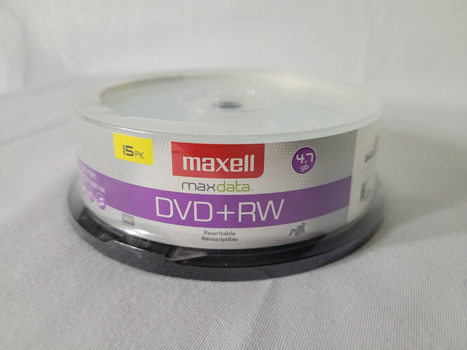 Maxell Rewritable 4.7gb DVD+RW - 15pk - Blank Discs