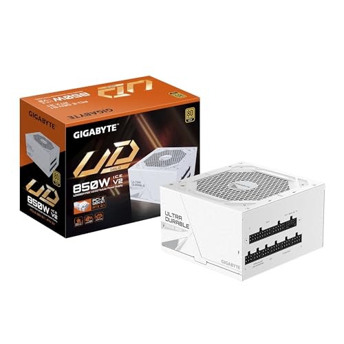 GIGABYTE UD850GM PG5 ICE ATX 3.1/PCIe 5.1 Compatible 850W Power Supply Unit
