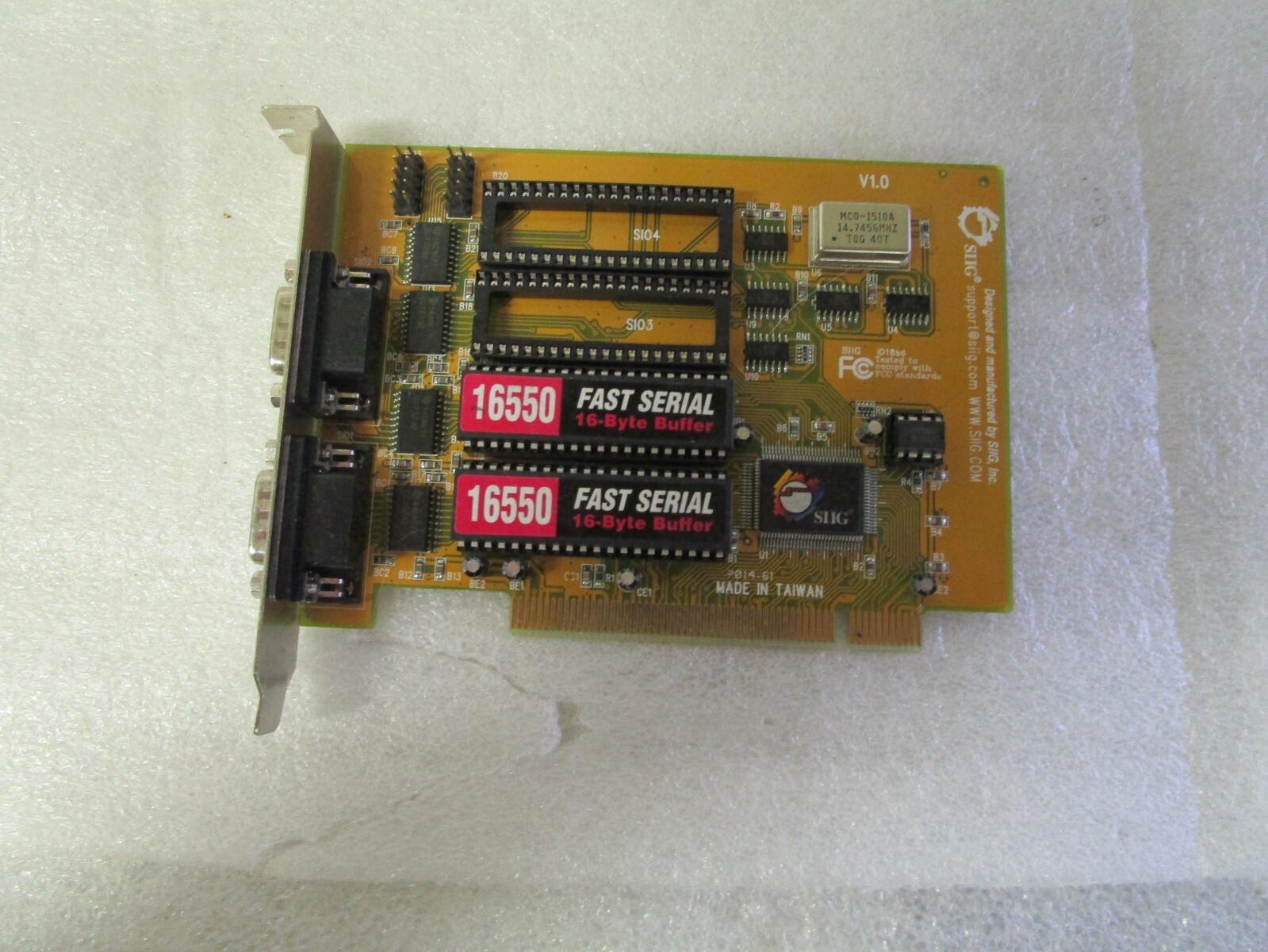 SIIG JJ-P04212 High Speed Dual Port Serial PCI Adapter J6M041200129 IO1866