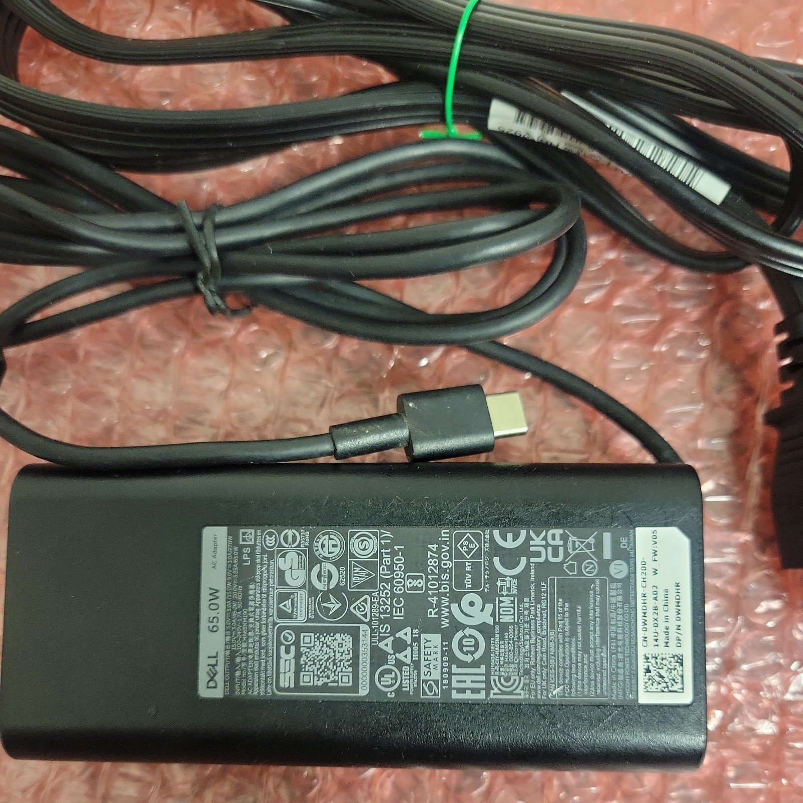 Genuine Dell 65W USB-C AC Adapter Laptop Charger  P/N: WMDHR 