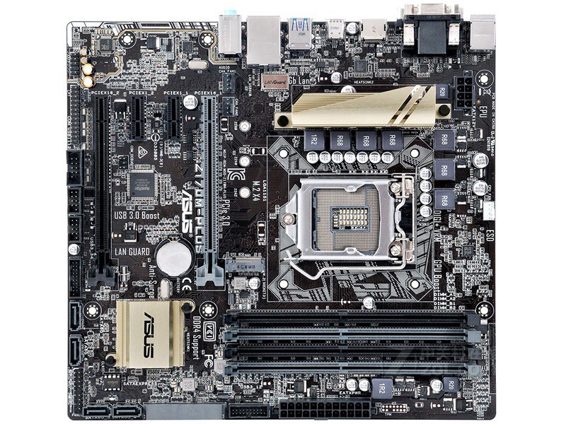 For ASUS Z170M-PLUS motherboard LGA1151 DDR4 64G VGA+HDMI+DVI M-ATX Tested ok