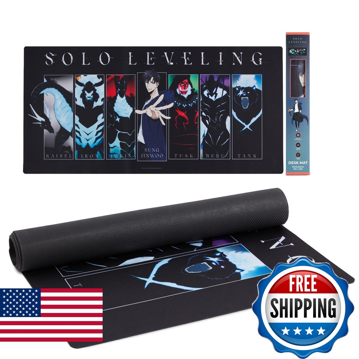 Culture Fly Solo Leveling Large Gaming Mouse Pad 31"x15" XL Computer Desk Mat