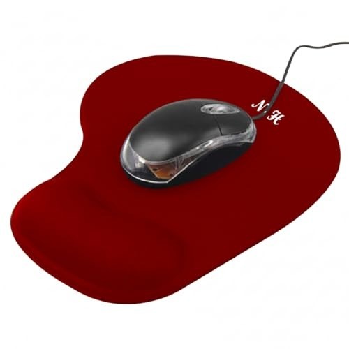 Smooth Lycra Ergonomic Mouse Pad with Non-Slip Base - Ideal for Office & Gaming