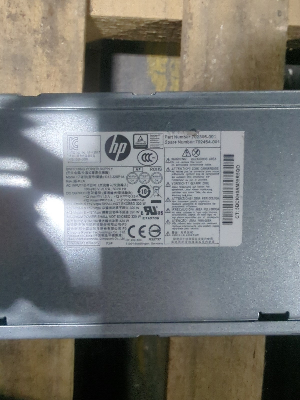 HP 320W Power Supply 702306-001 702454-001 @HPP16