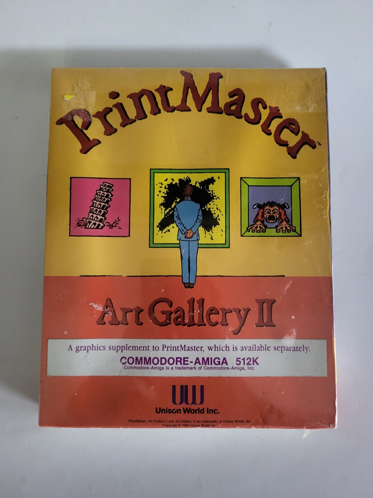 PrintMaster Art Gallery 2 for Amiga Extra Graphics for PrintMaster SEALED RARE